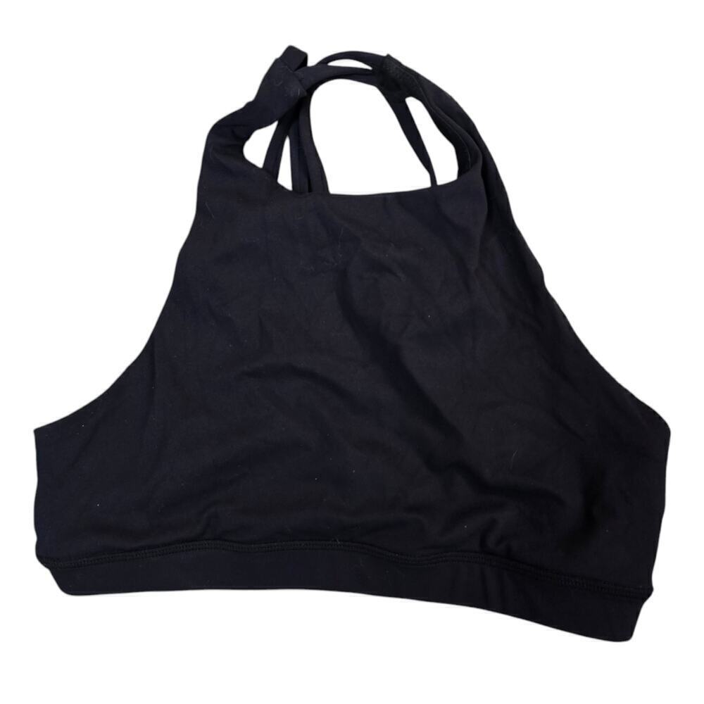 Southern athletica high neck sports bra size medium black